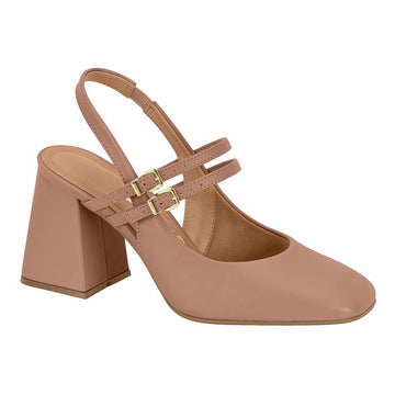 Vizzano 1391-110 Block Heel Mary Jane Slingback Pump in Nude